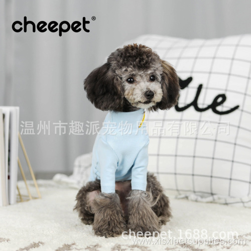 Manufacturers candy color base shirt stretch dog clothes